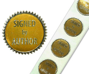 Signed by Author sticker